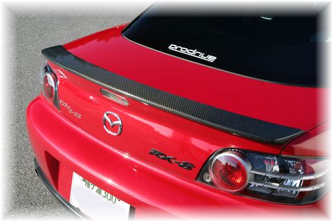 Rx 8 Se3p用カーボン製リヤスポイラー 千葉県のﾛｰﾀﾘｰｴﾝｼﾞﾝ専門ﾒﾝﾃﾅﾝｽ店ｻﾝｱｲﾜｰｸｽ